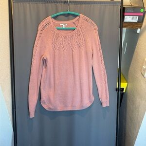 Pink Knit Oversized Sweater